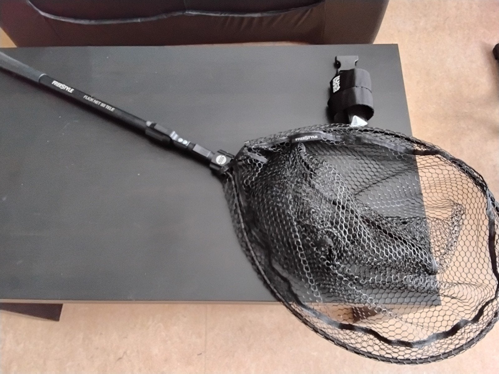 Spro freestyle flick net tele 50 + QC net clip, Sports nautiques & Bateaux, Enlèvement, Neuf