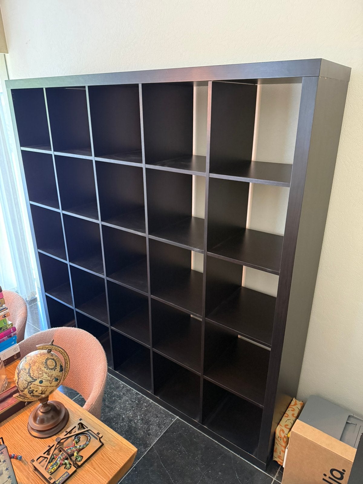 IKEA kallax open kast zwart 185 x 185 x 40, Maison & Meubles, Armoires | Bibliothèques, 25 à 50 cm, Avec tablette(s), 150 à 200 cm