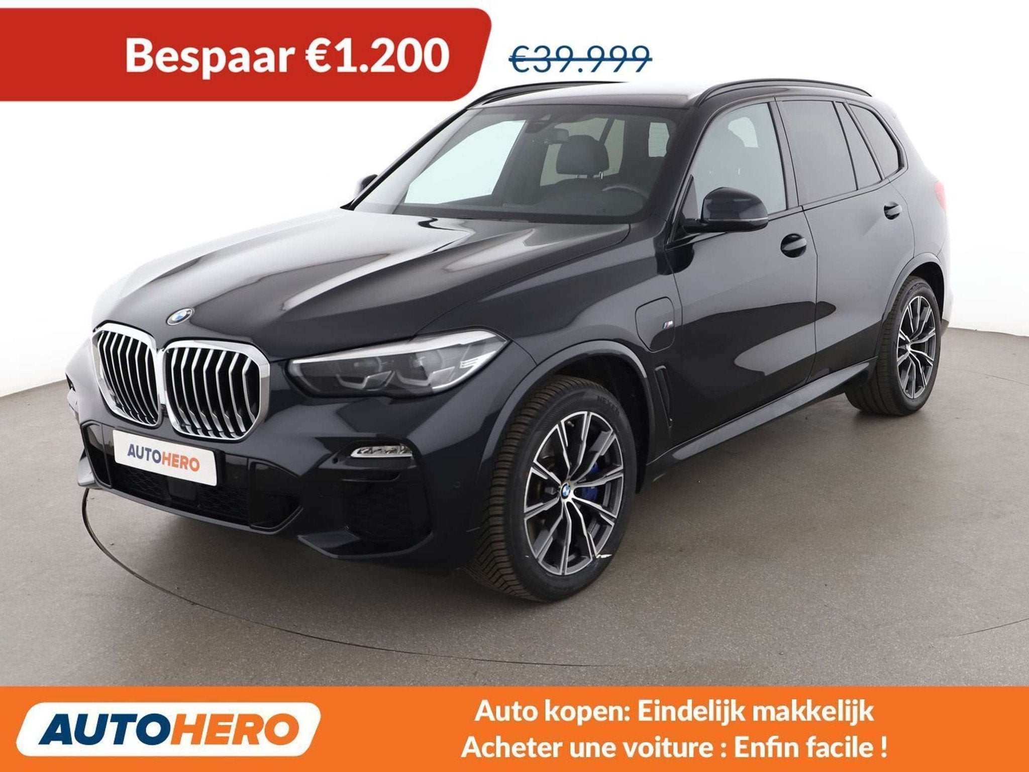 BMW X5 xDrive 45e M Sport (année de construction 2019), Autos, Cuir, Achat, Noir, 5 places