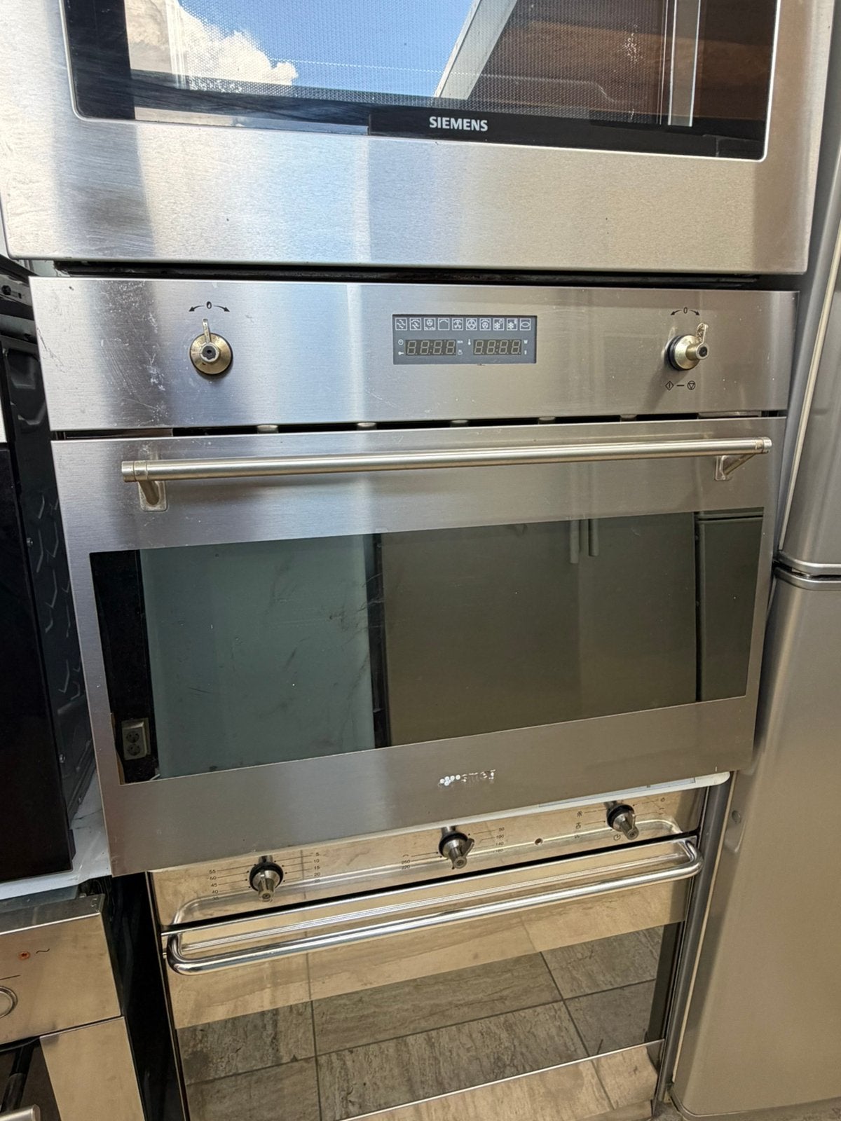 Smeg Combi-oven met magnetronfunctie - Inbouw 45x60, Ophalen of Verzenden, Zo goed als nieuw, Smeg