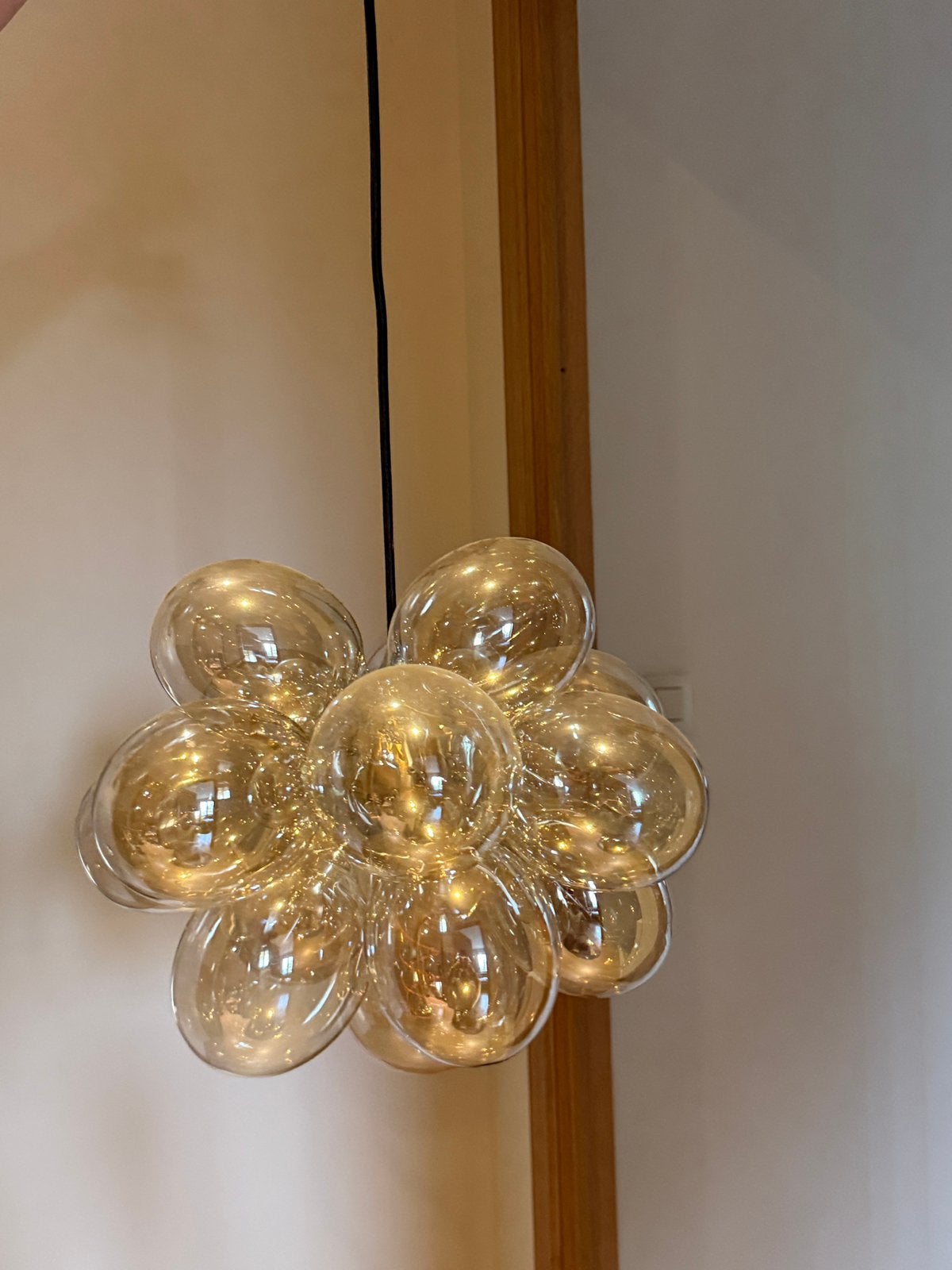 Glazen hanglamp Trevor - Maison Du Monde, Enlèvement ou Envoi, Comme neuf, Verre, Autres culots