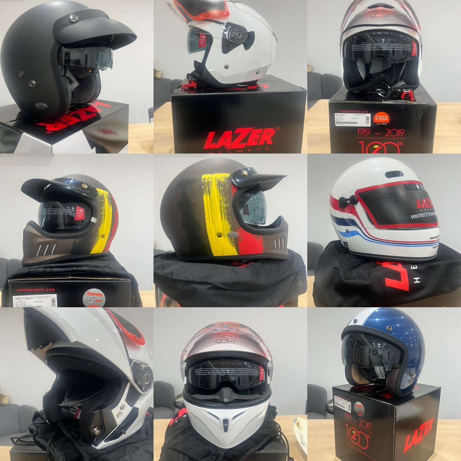 NIEUWE LAZER-HELMEN, Motoren, Ophalen, M, Lazer