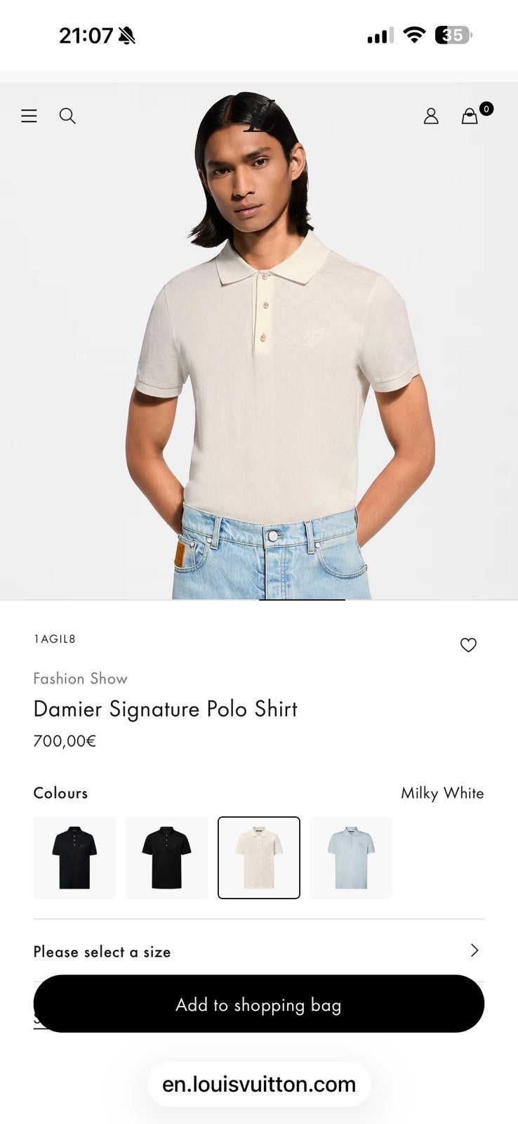 Louis Vuitton Damier Signature poloshirt, Kleding | Heren, T-shirts, Ophalen of Verzenden, Zo goed als nieuw