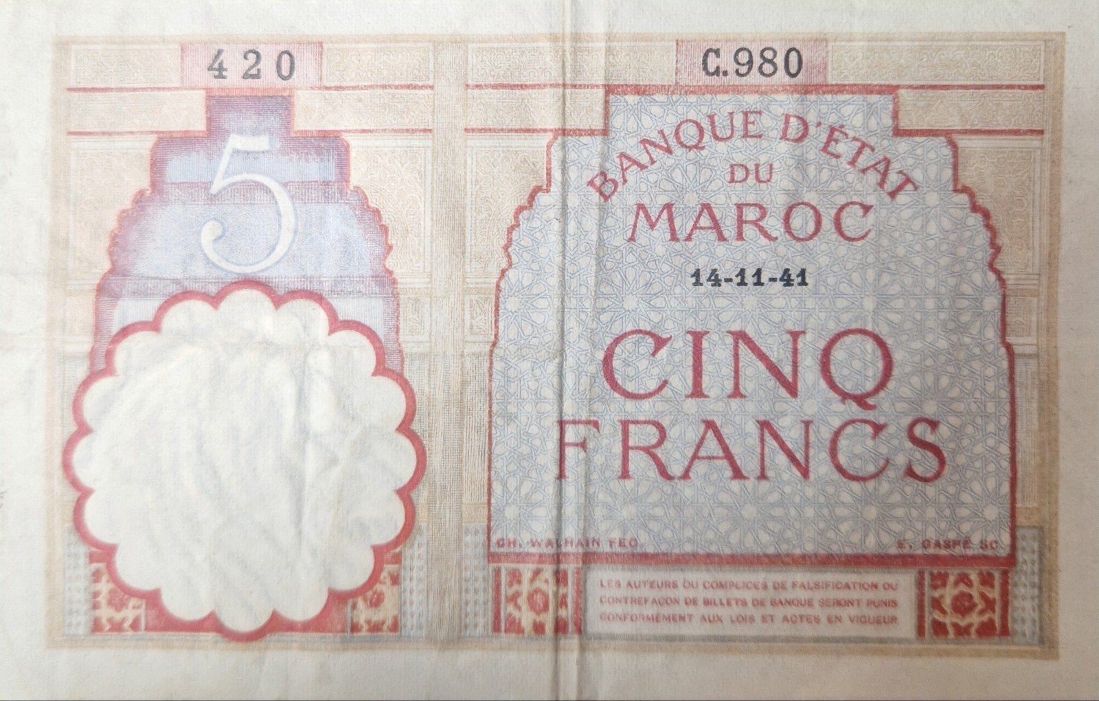Gros lot billet Maroc Maroko Morocco, Enlèvement, Autres pays, Série