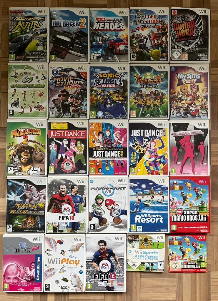 Wii spellen, Ophalen, Gebruikt