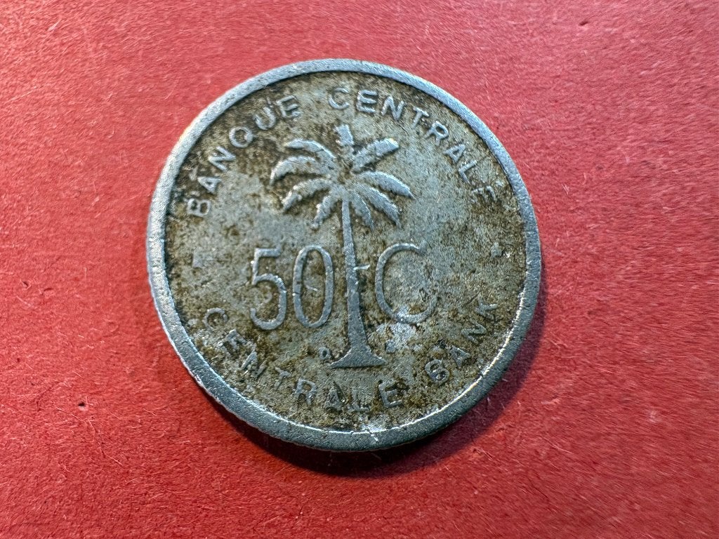 Belgisch Congo, Ruanda-Urundi - 50 centiem 1954 (#276#), Postzegels en Munten, Munten | Afrika, Ophalen of Verzenden, Overige landen