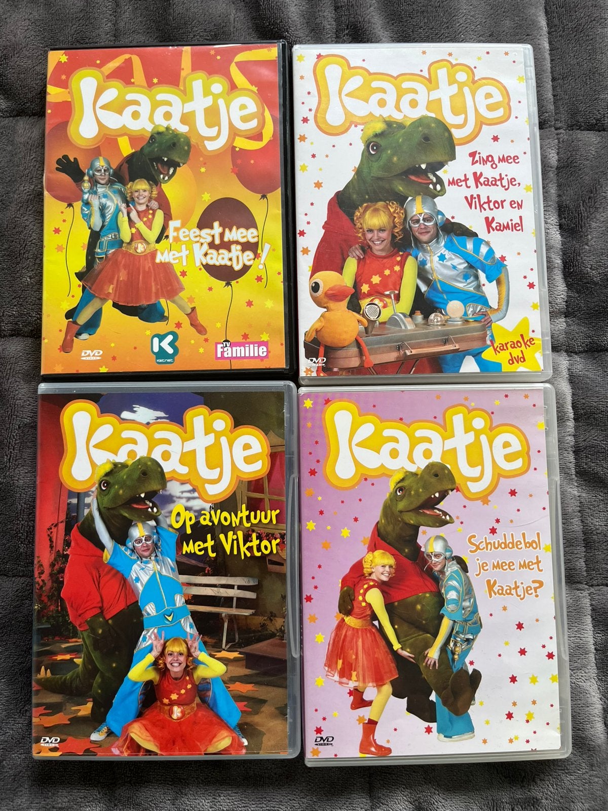 Set 4 dvd’s Kaatje tralalaatje, Ophalen, Zo goed als nieuw