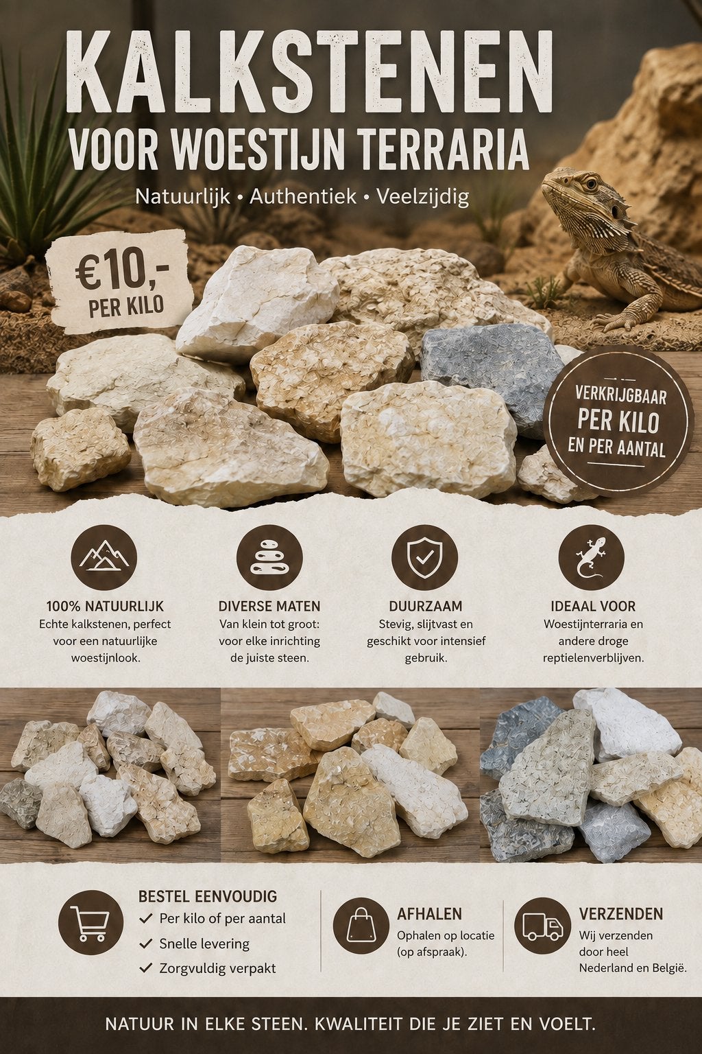 CALCAIRES POUR TERRARIUMS DÉSERTIQUES, Enlèvement, Neuf, Branche, Plante, Roche ou Pierre