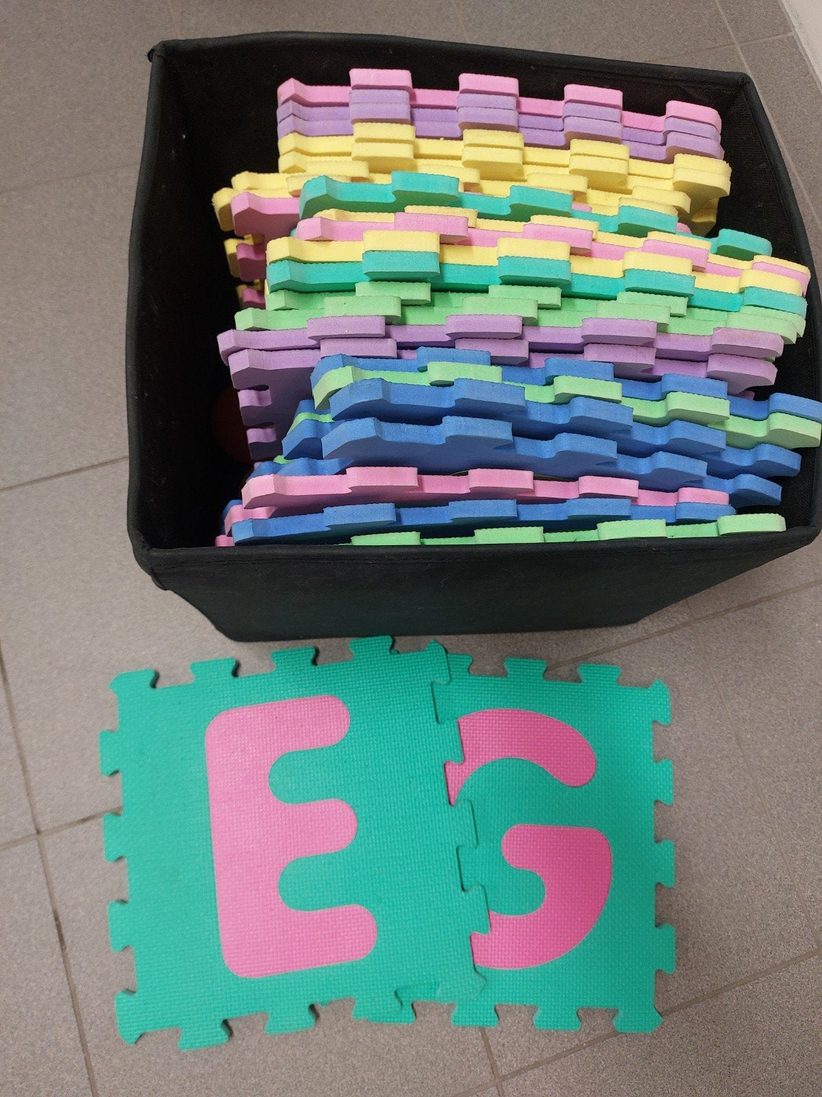 Gratis - Puzzelmatten foam letters, Enlèvement, Utilisé