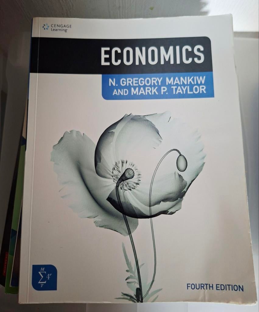 Economie Vierde editie N.Gregory Mankiw en Mark P.Taylor, Boeken, Ophalen of Verzenden, Zo goed als nieuw, Economie en Marketing