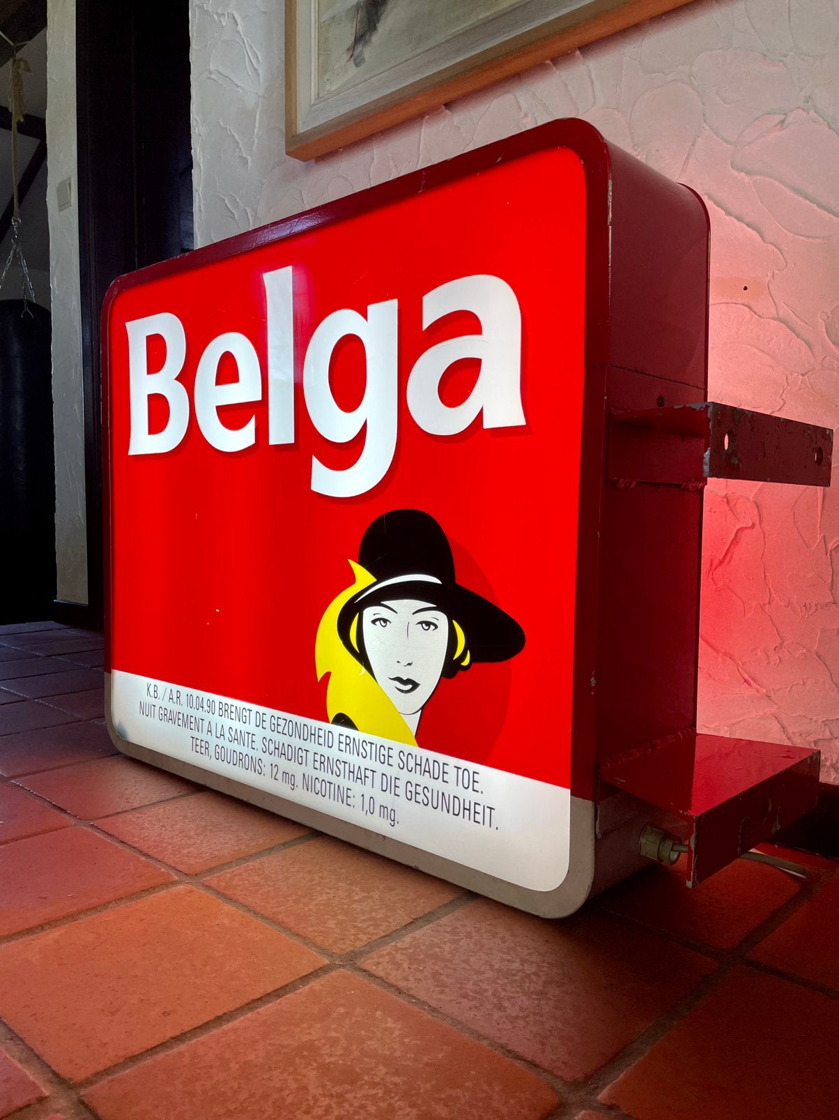 Vintage Belga lichtbak, Ophalen