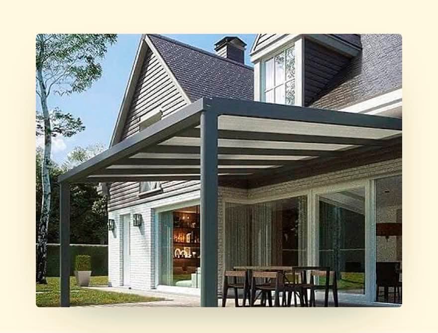 Climalux verandadak antraciet, Ophalen, Nieuw, Aluminium