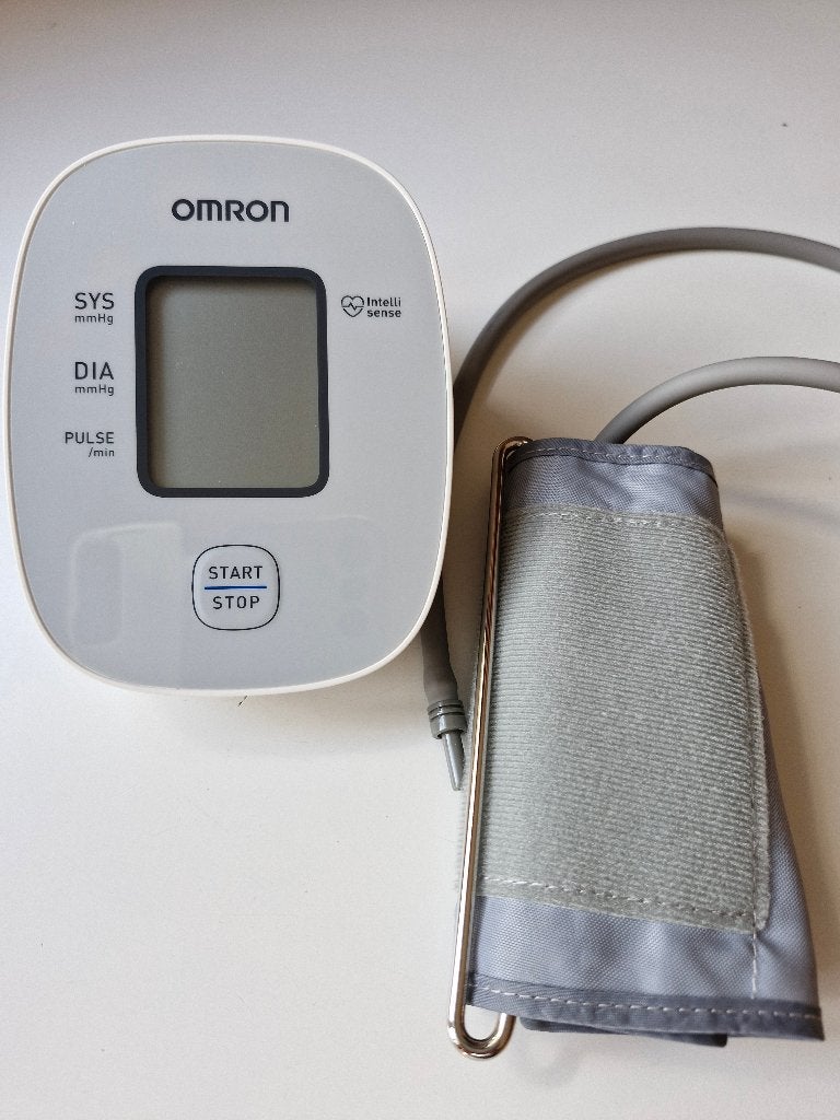 bloeddrukmeter Omron M2 basic, Diversen, Ophalen of Verzenden, Zo goed als nieuw