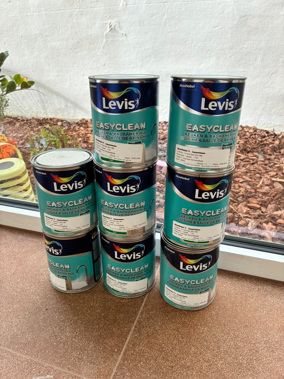 Levis Easyclean keuken en badkamer mix - Leliewit, Ophalen, 5 tot 10 liter, Wit, Nieuw