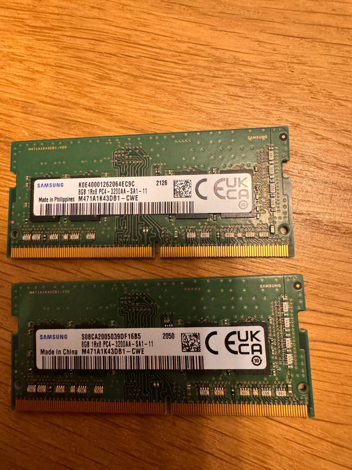 RAM DDR4 16Go (2x8Go) 3200Mhz Laptop SO-DIMM, Ophalen of Verzenden, Zo goed als nieuw, DDR4, Laptop