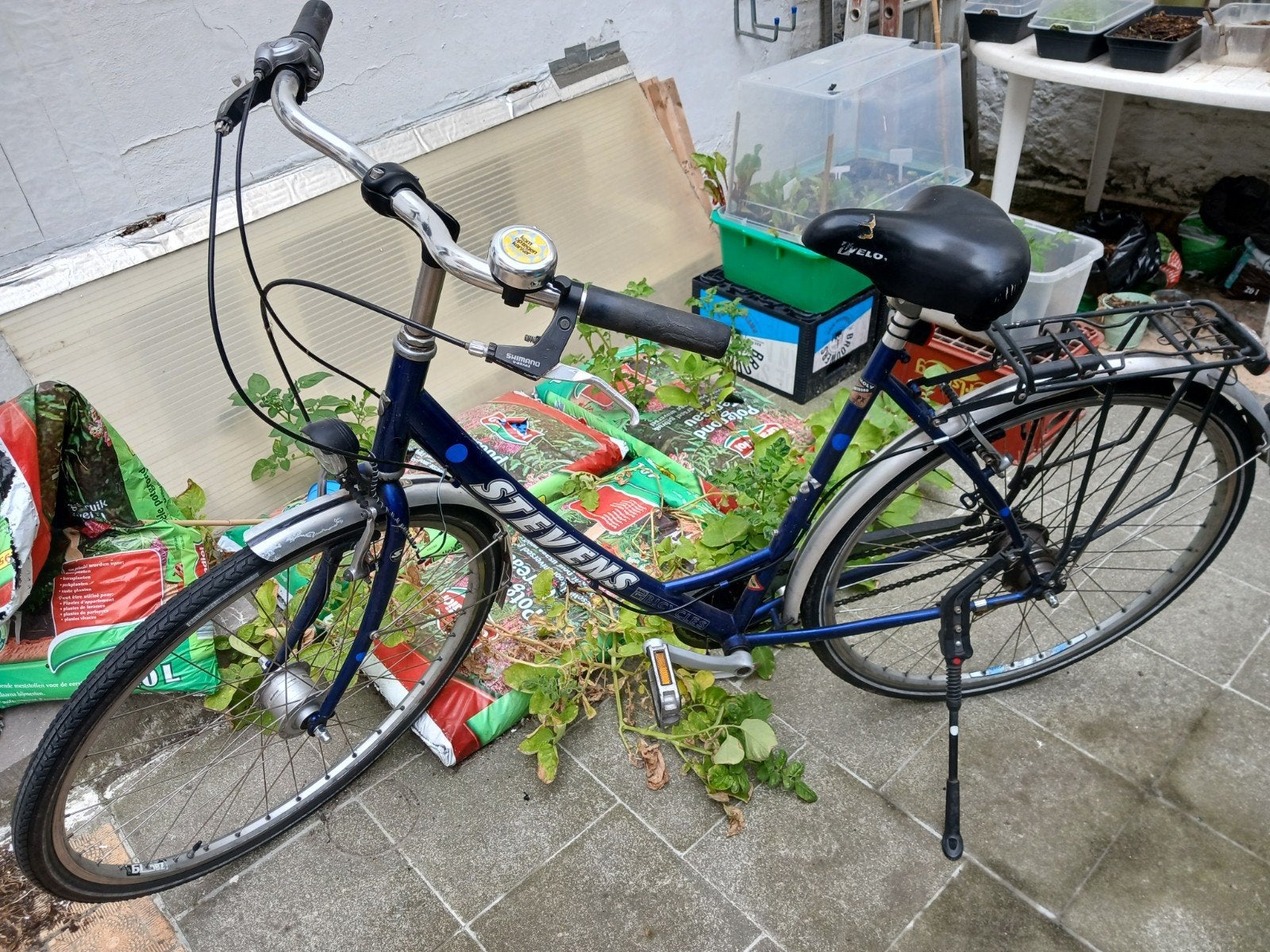 Gemengde fiets met 7 versnellingen, Ophalen