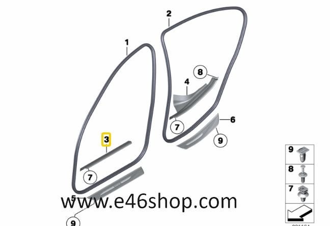 DORPEL LIJST RAND BMW F10 F11 OE 51477358063, Auto-onderdelen, -, -, Nieuw, Ophalen of Verzenden