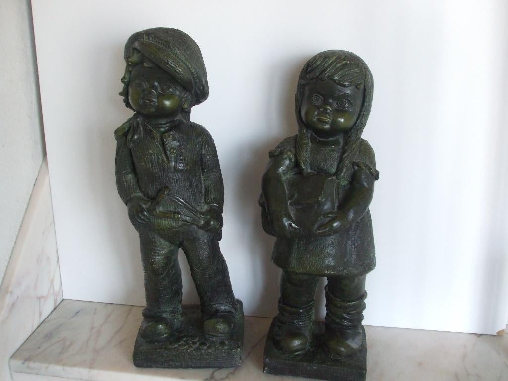 beeld van Mat Wanders, Antiek en Kunst, Ophalen of Verzenden, Beeld, Europa, 20 - 50 cm