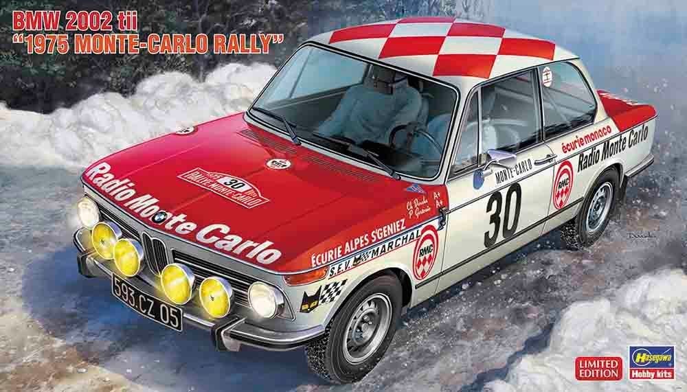 HASEGAWA 20516 BMW 2002 TII, 1975 MONTE CARLO RALLY 1/24, Neuf, Autres marques, Enlèvement ou Envoi, Voiture