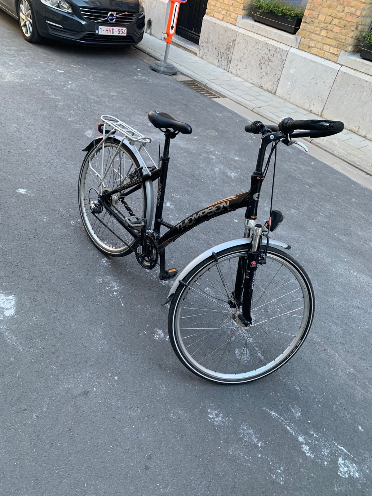 Thompson damesfiets, Fietsen en Brommers, Gebruikt, Velgrem, Versnellingen, 56 cm of meer