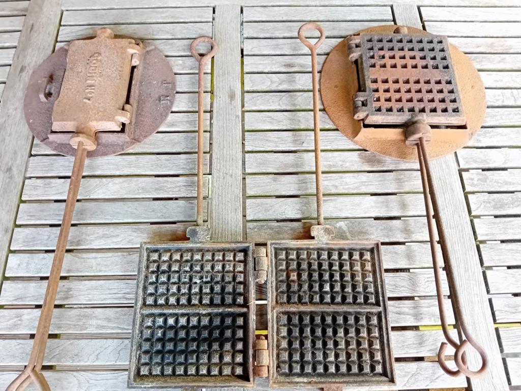 Gaufriers anciens, gaufrier ancien en forme de cœur, Antiquités & Art, Antiquités | Ustensiles de cuisine, Enlèvement ou Envoi