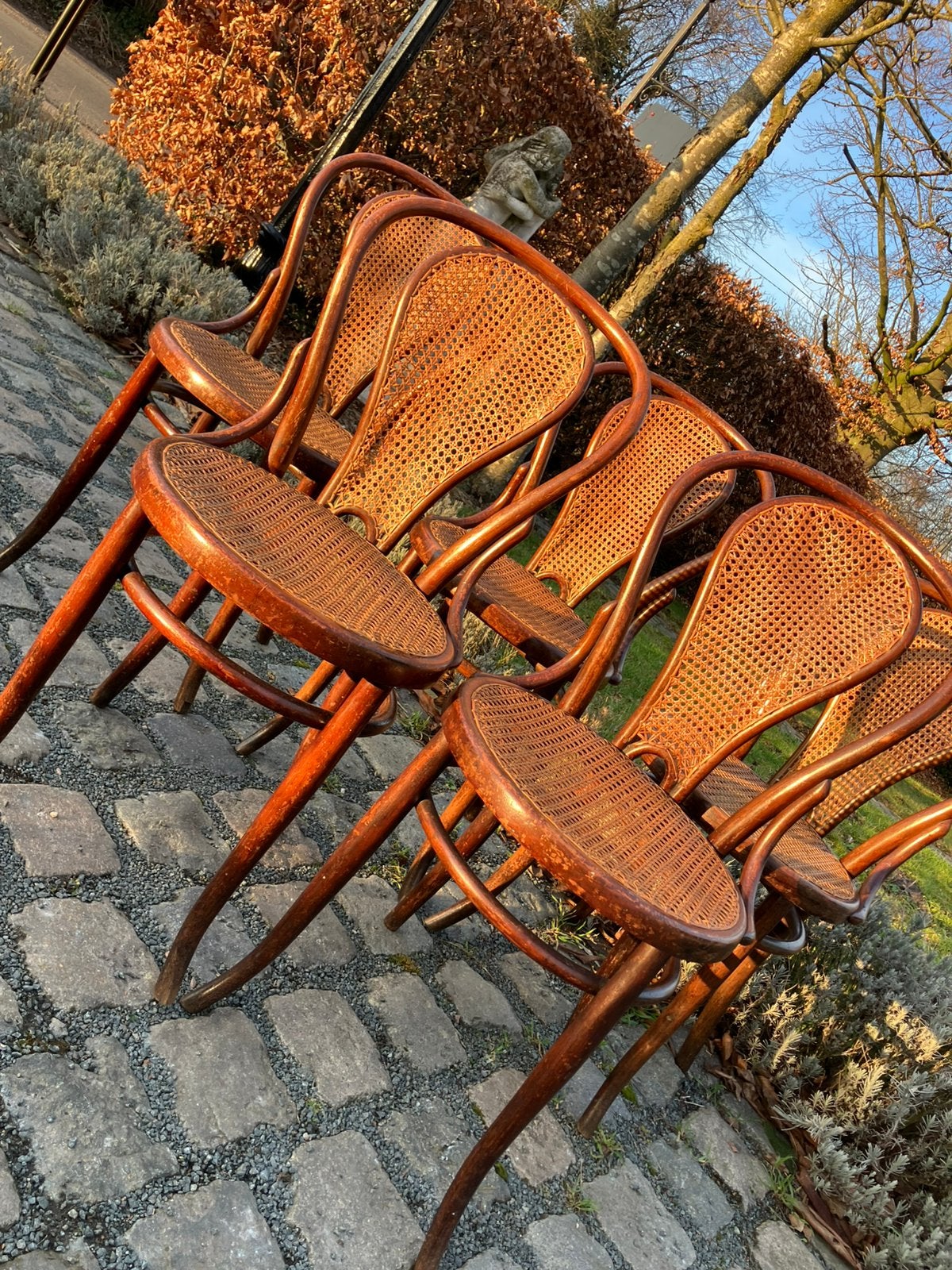 authentieke Thonet stoelen uit 1920 ontwerp Josef Hoffmann, Ophalen