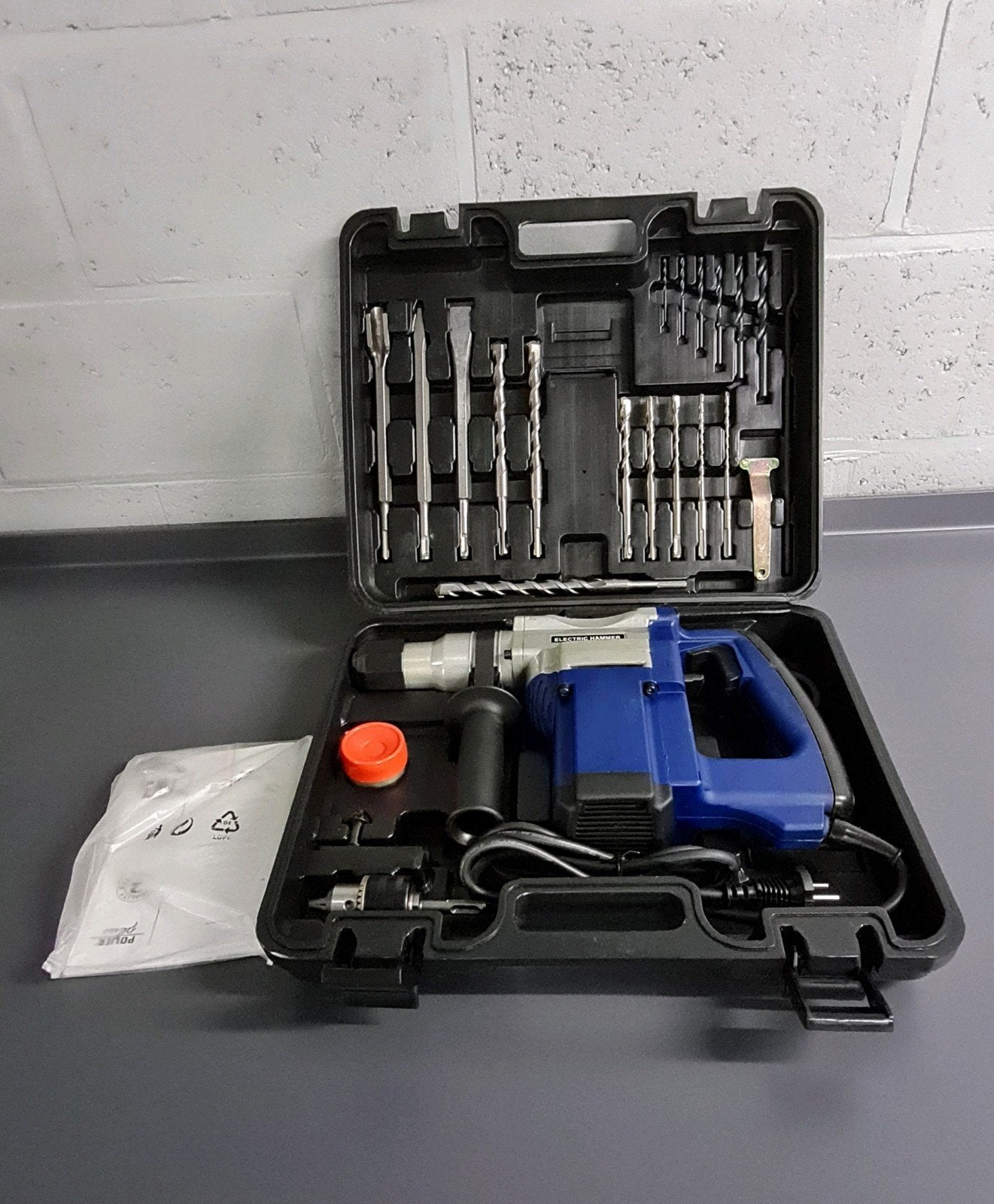 Powerplus boormachine met toebehoren., Bricolage & Construction, Enlèvement, Perceuse