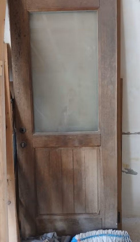 Porte bois double vitrage à donner, Bricolage & Construction, Vitres, Châssis & Fenêtres, Double vitrage, 160 cm ou plus, Enlèvement