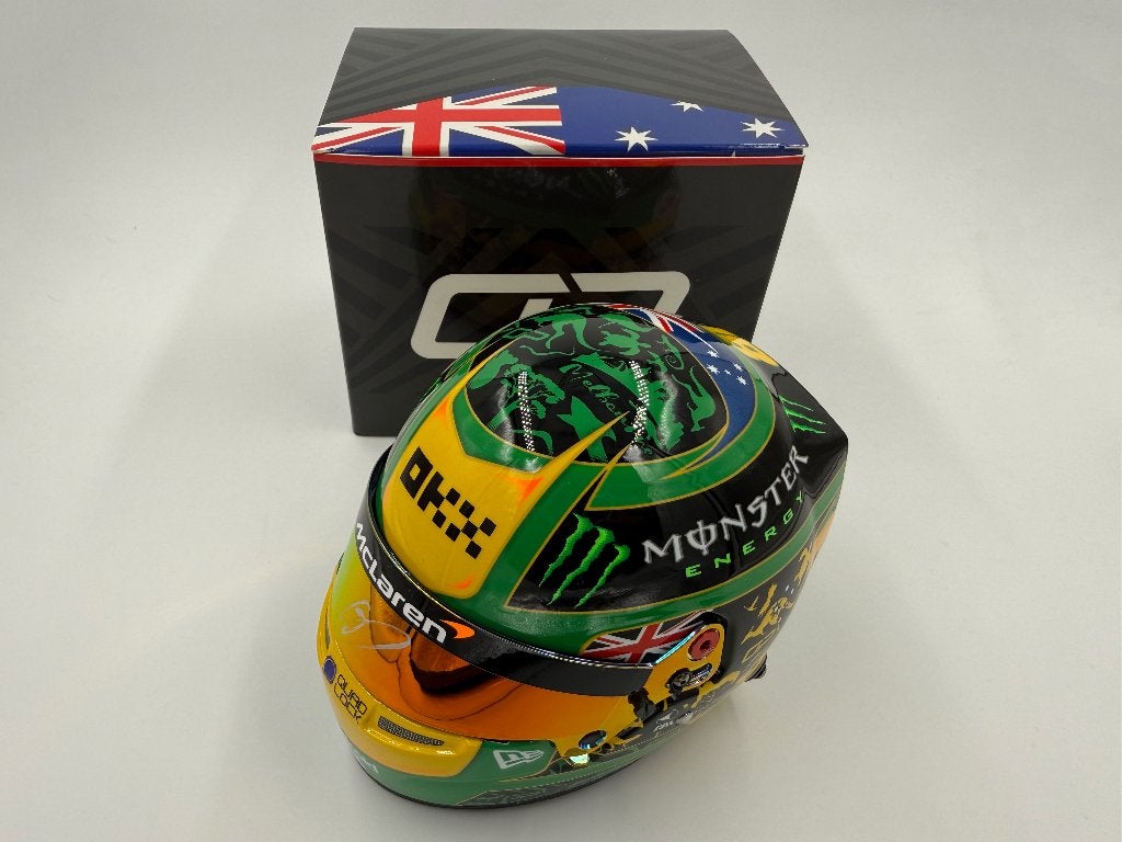 1/2 casque helmet F1 Piastri 2025 Melbourne (McLaren) signé, Enlèvement ou Envoi