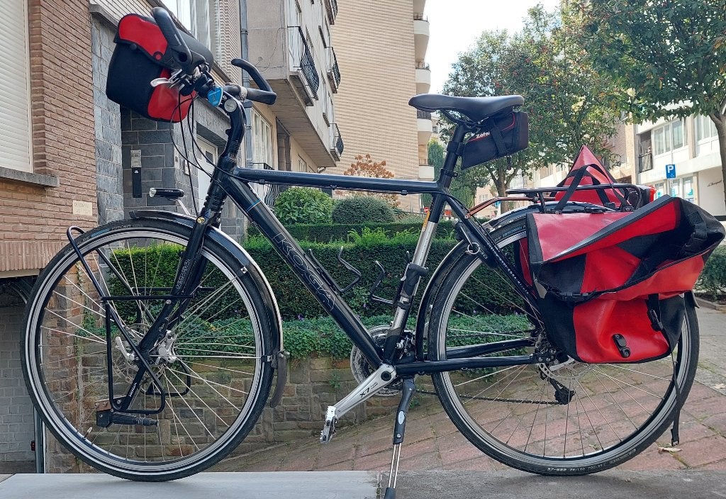 Koga hoogwaardige reisfiets, Fietsen en Brommers, Versnellingen, Zo goed als nieuw, Schijfrem, 53 tot 57 cm