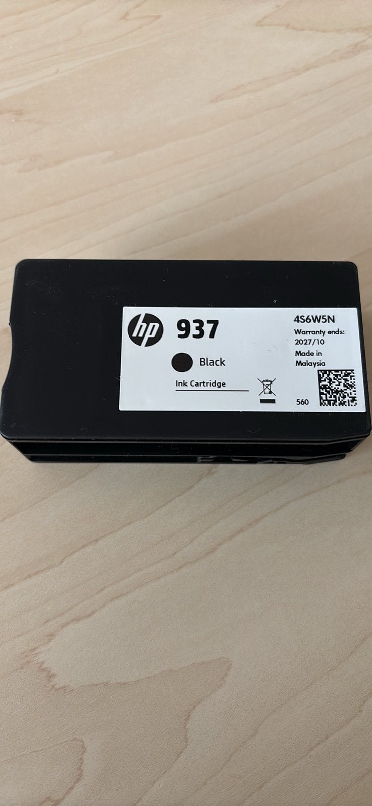 Hp inkt black nr937, Ophalen, Nieuw