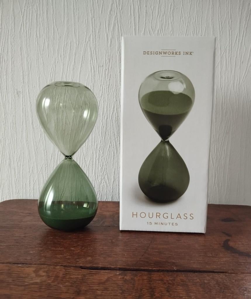 Sablier Neuf Déco "DesignWorks" Hauteur 16 cm, Enlèvement ou Envoi