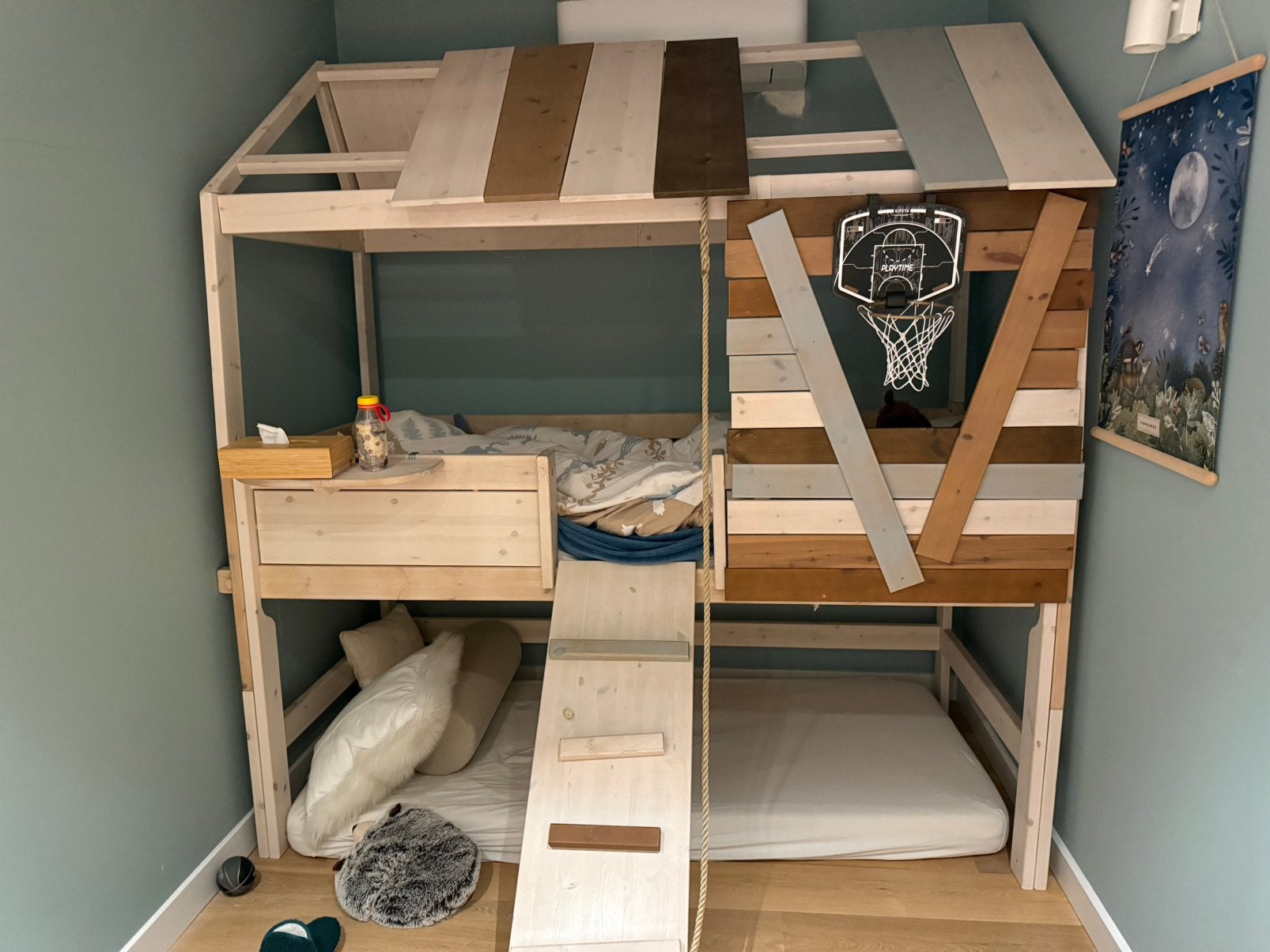 Leuk boomhutbed, Enfants & Bébés, Chambre d'enfant | Lits, Enlèvement, Utilisé, 180 cm ou plus, 85 à 100 cm
