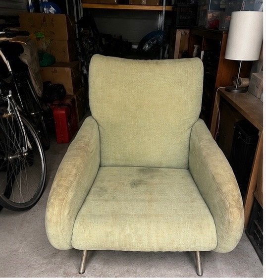 Vintage design loungefauteuil jaren ’60/’70, Verzenden