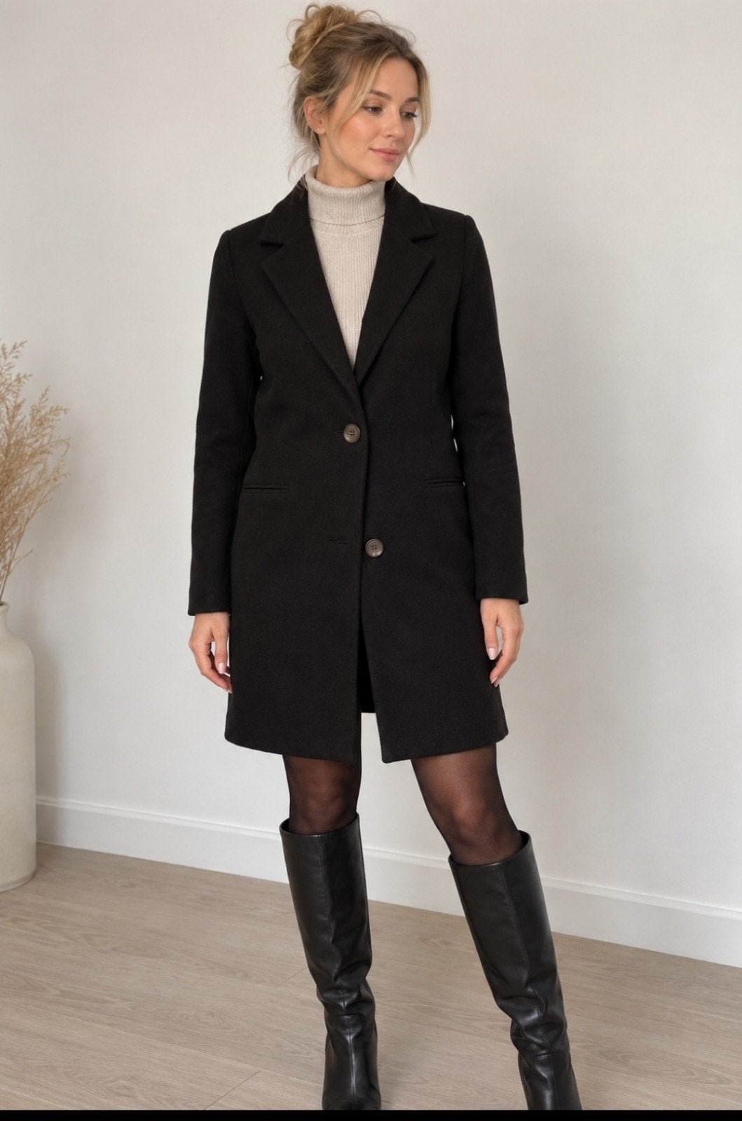 Veste noire vintage taille S/XS, Enlèvement ou Envoi, Comme neuf, Vintage, Taille 34 (XS) ou plus petite