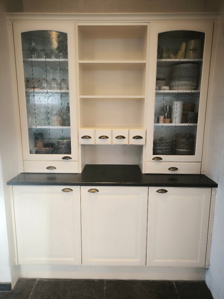 Inbouwkast - Vitrinekast, Maison & Meubles, Autres essences de bois, 150 à 200 cm, Enlèvement, Utilisé