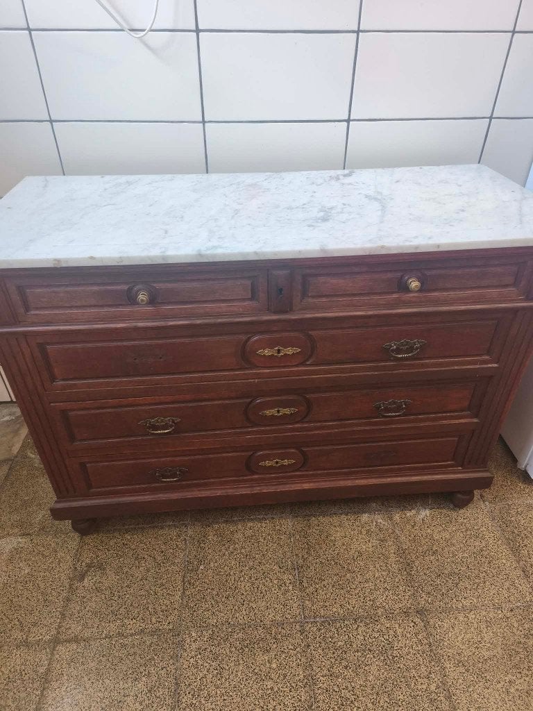 commode met marmeren blad voor spiegel 122 cm breed, Ophalen