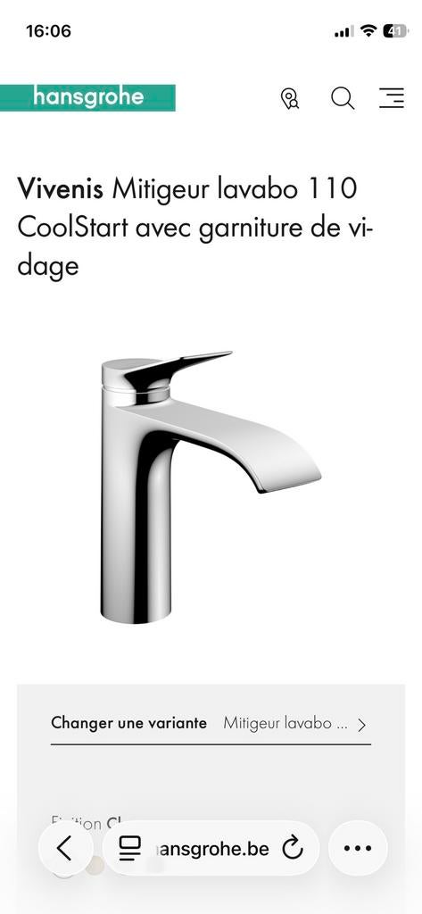 Hansgrohe Vivenis 110 NEUF !!, Enlèvement, Comme neuf