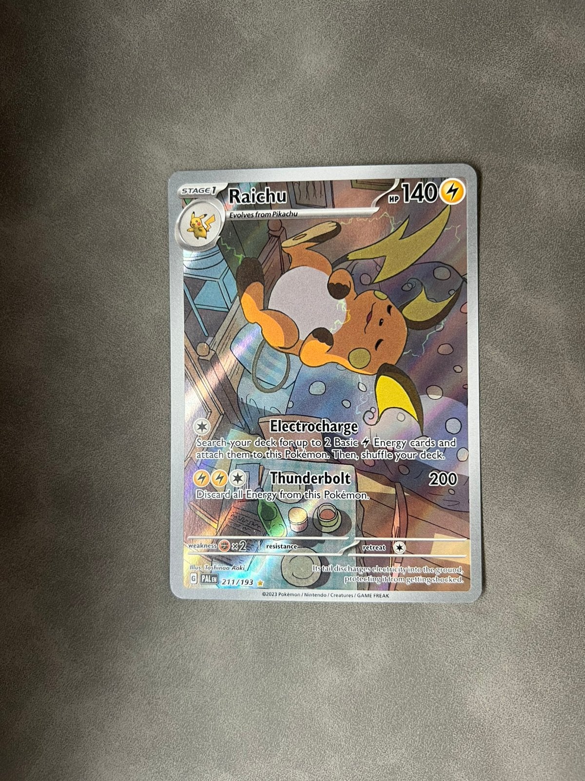 Pokémon Raichu #211 NM, Ophalen of Verzenden, Zo goed als nieuw