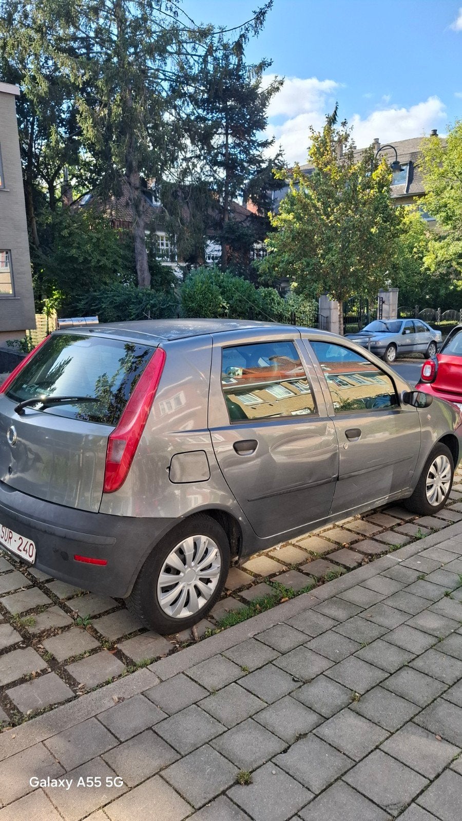 Fiat punto, Auto's, Stof, 4 cilinders, 5 zetels, Zilver of Grijs