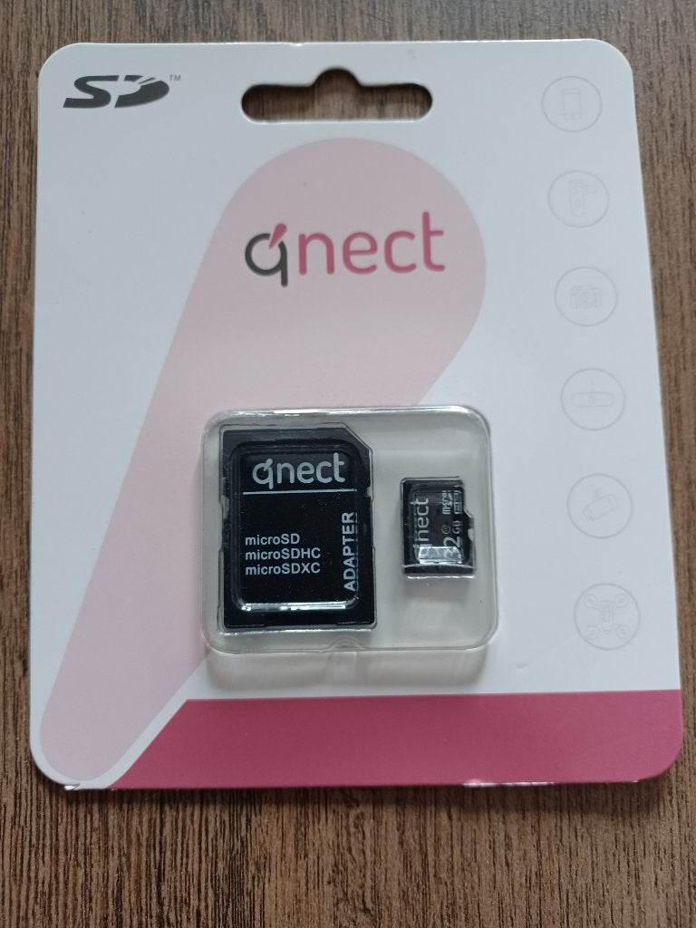 QNECT MICRO SD KAART 32 GB MET ADAPTER NIEUW !!!, SD, 32 GB, QNECT, Ophalen of Verzenden