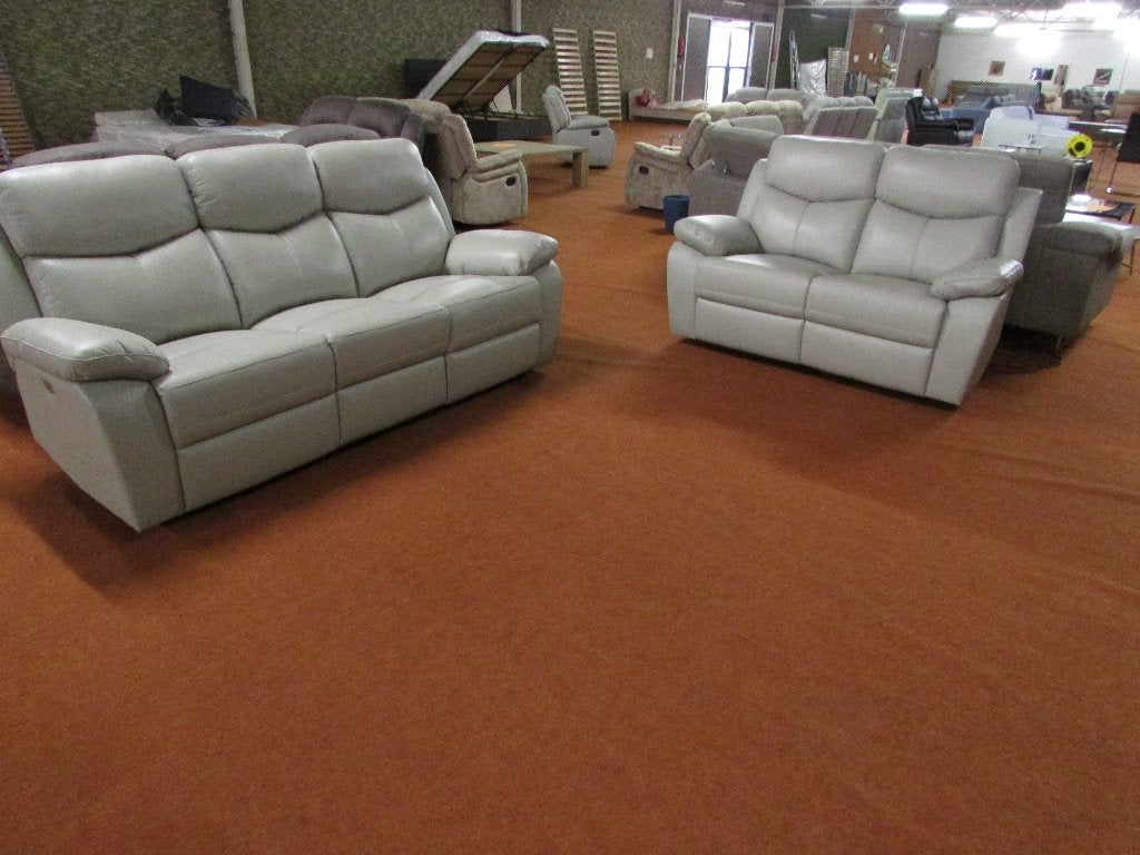 Nieuw salon 3ERER + 2ERER 100% leder 1950 euro., Ophalen, Nieuw, Leer