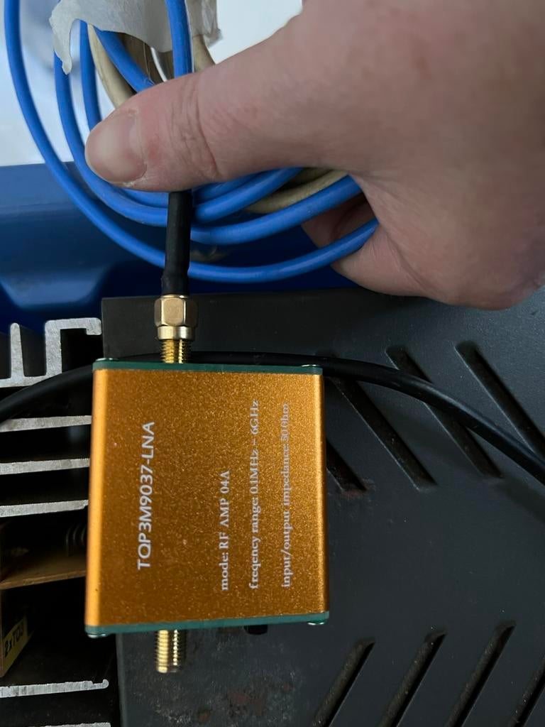RF Low Noise Amplifier TQP3M9037 LNA 0.1MHz-6GHz SMA, Telecommunicatie, Ophalen, Gebruikt