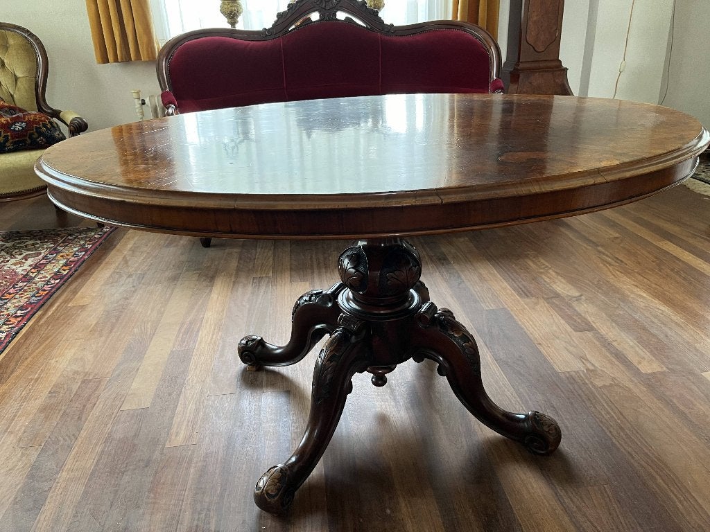 Antieke salontafel, eettafel, Antiek en Kunst, Ophalen