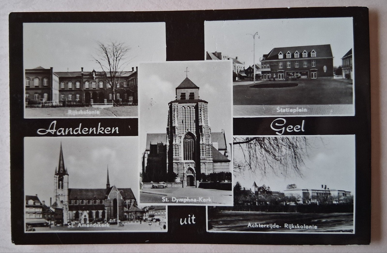 Vintage Postkaart Geel, Ophalen of Verzenden