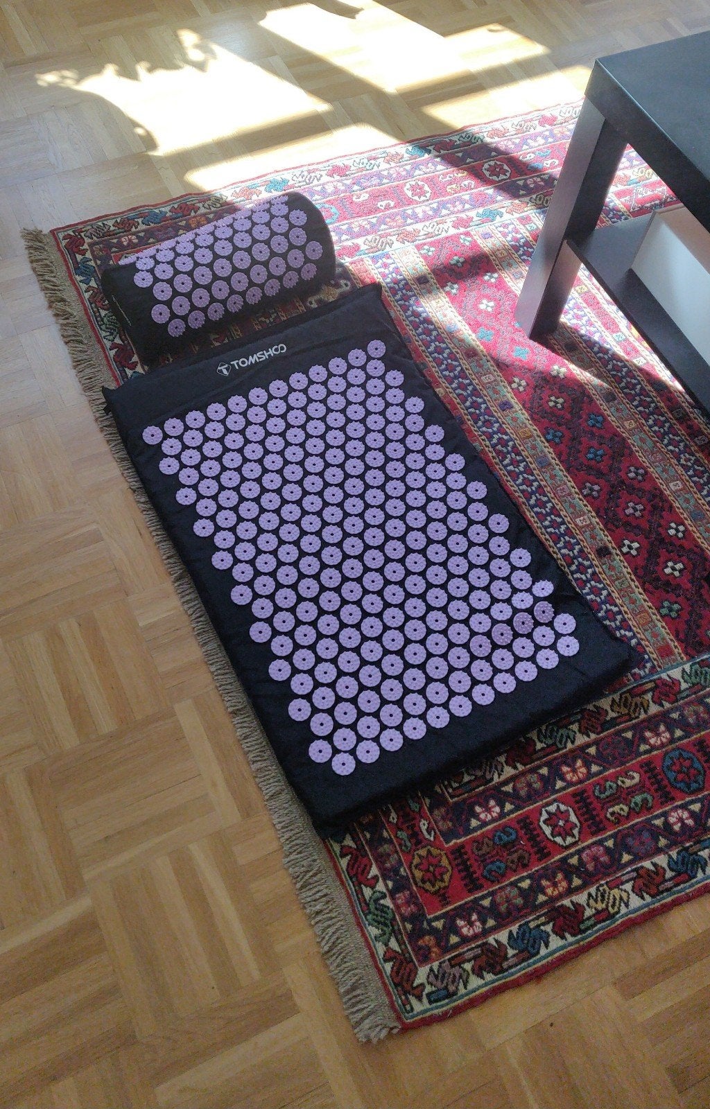 Acupressuur mat, Ophalen