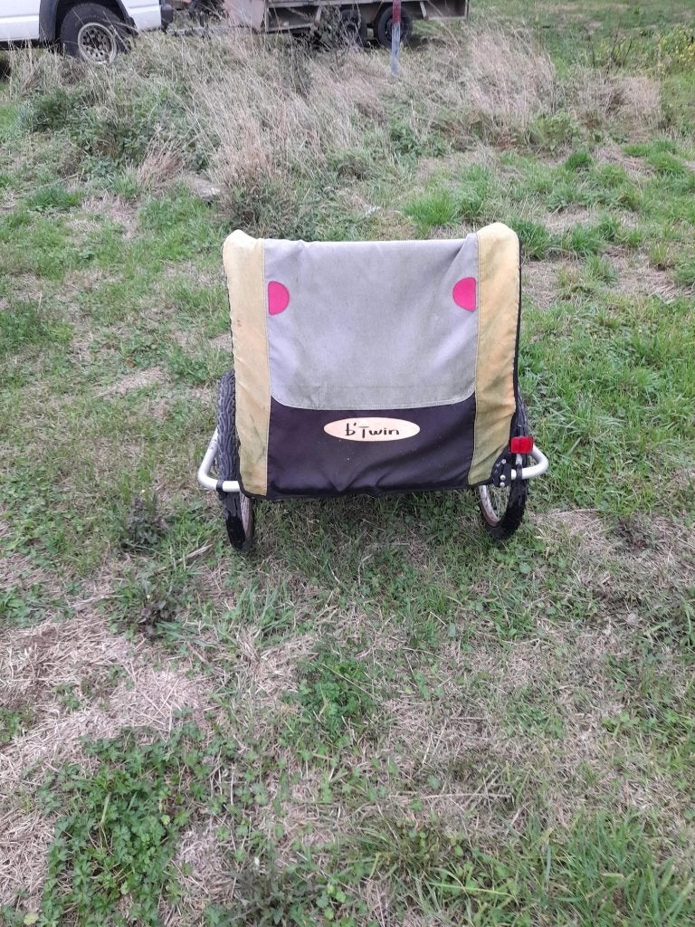 remorque vélo, Enlèvement, Utilisé, Remorque pour enfant, Btwin