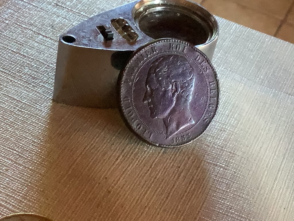 Leopold I 10 centimes, Enlèvement ou Envoi, Bronze, Monnaie en vrac