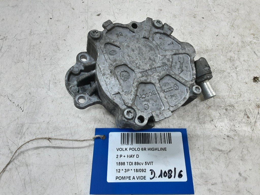 VACUUM POMPE Volkswagen Polo V (6R) (01-2009/05-2022), Volkswagen, Volkswagen AG, Utilisé, Kundenbetreuung@volkswagen.de