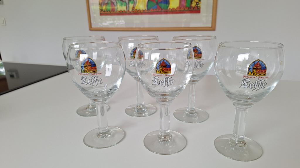 6 verres Leffe, parfait état., Enlèvement, Leffe